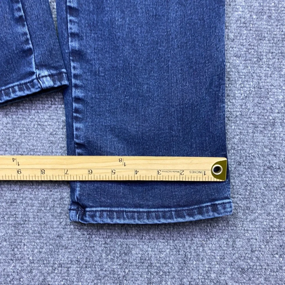 Good American Good Curve Straight Jeans Dark Wash Super High Rise 00-4 Grunge
